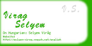 virag selyem business card